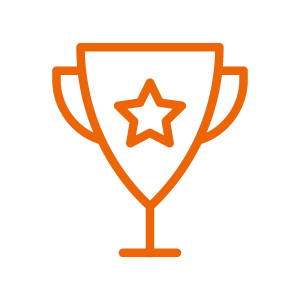 Symbol für Erfolg: Trophäe