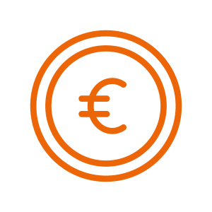 Symbol einer Geldmünze